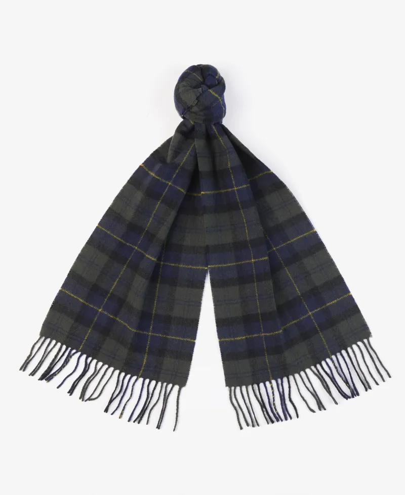 Barbour Tartan Lambswool Sarf Olive Night